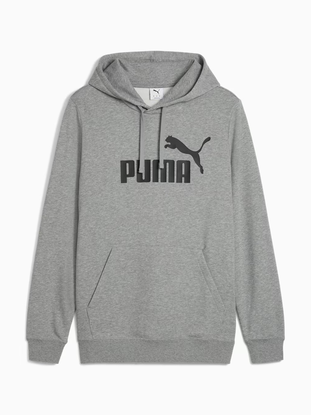 Puma Gray Pullover Hoodie with Black Logo